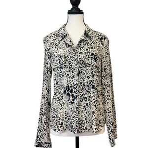 Zara Trf Collection Leopard Print Blouse (M)